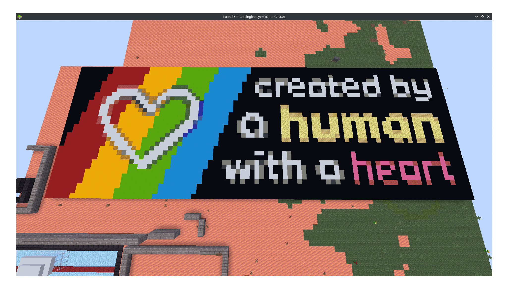 Screenshot of personal Mineclonia world