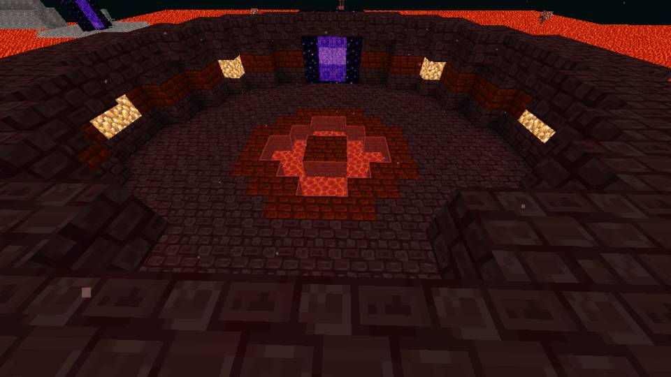 A screenshot of the nether main portal area.